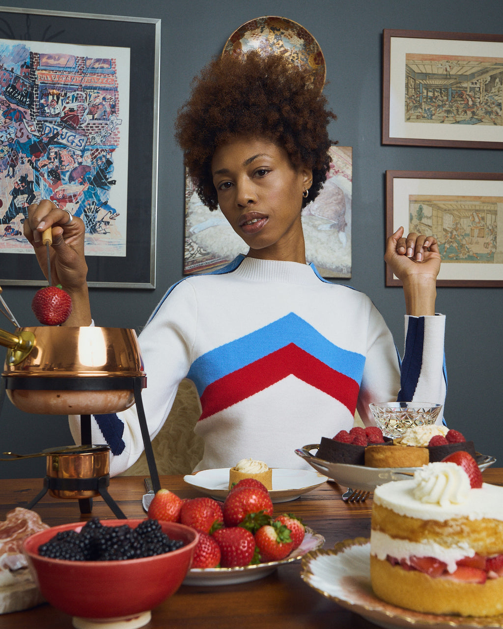 SNOWCAPPED CHEVRON Merino Ski Sweater